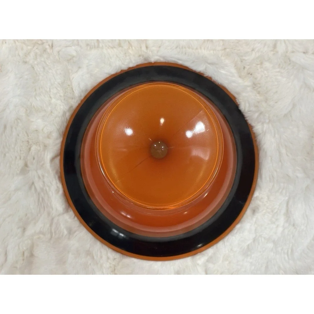 1920's Lancaster Glass Marguerite‎ Pedistal Bowl Hand Painted Daisy Design